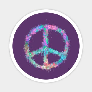 Peace paint splatter Magnet